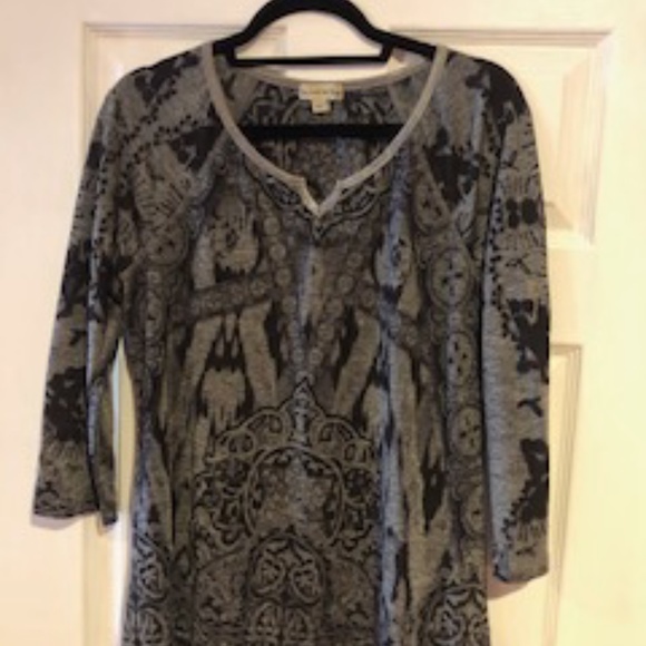 Live and let live Tops - Black and silver top